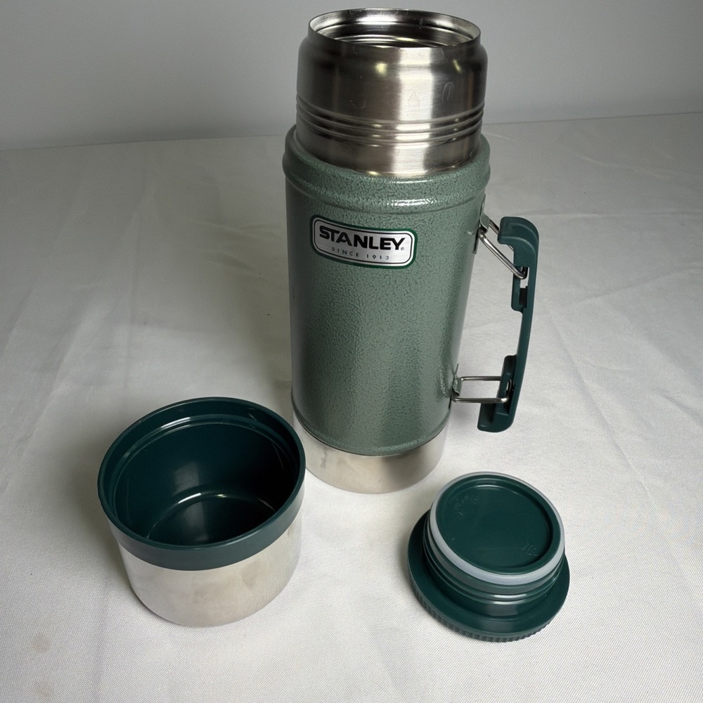 Stanley Classic Legendary 24oz Vacuum Insulated Coffee/Food Jar HammerTone Green - Picture 10 of 13